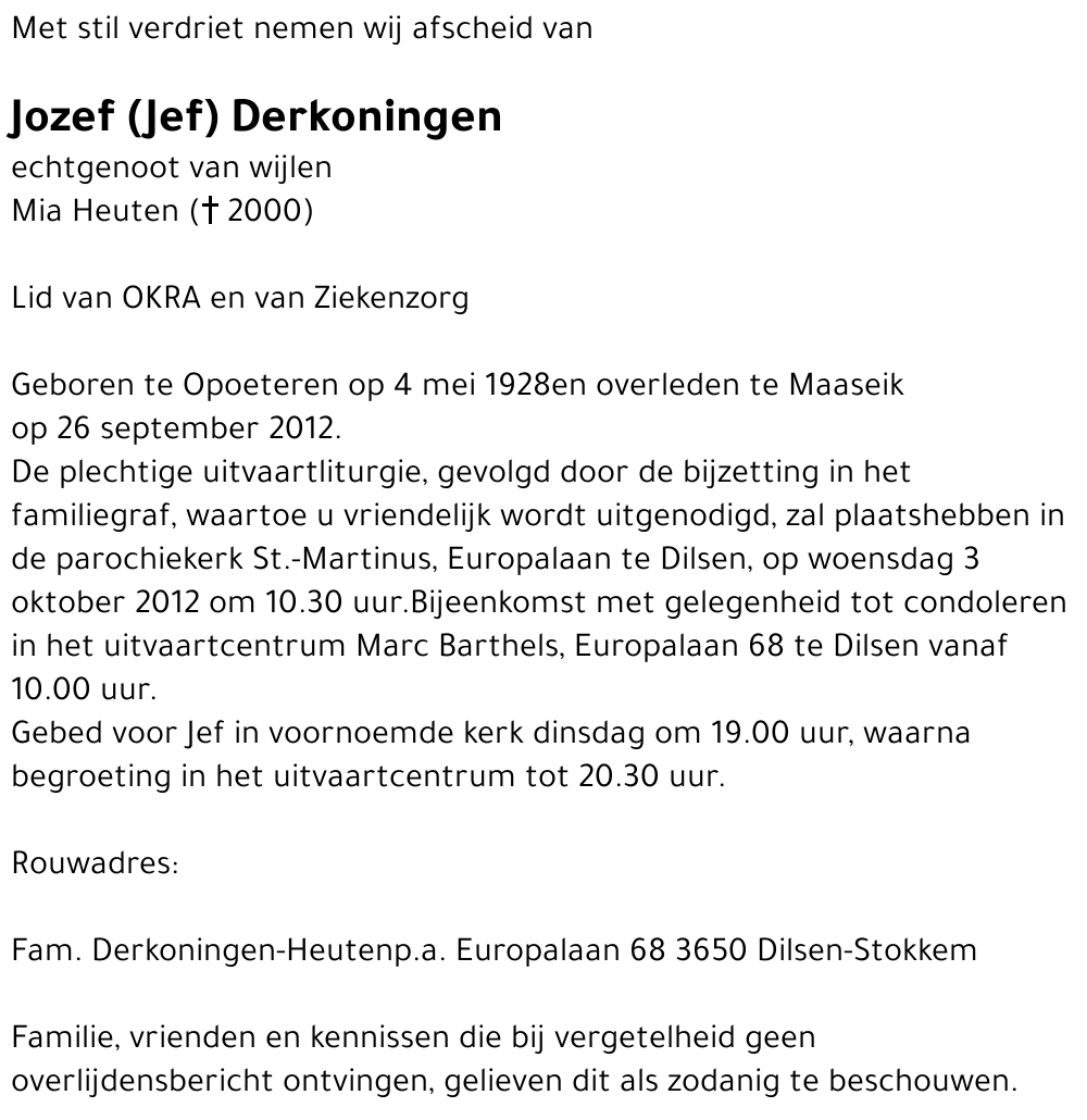 Jozef (Jef) Derkoningen