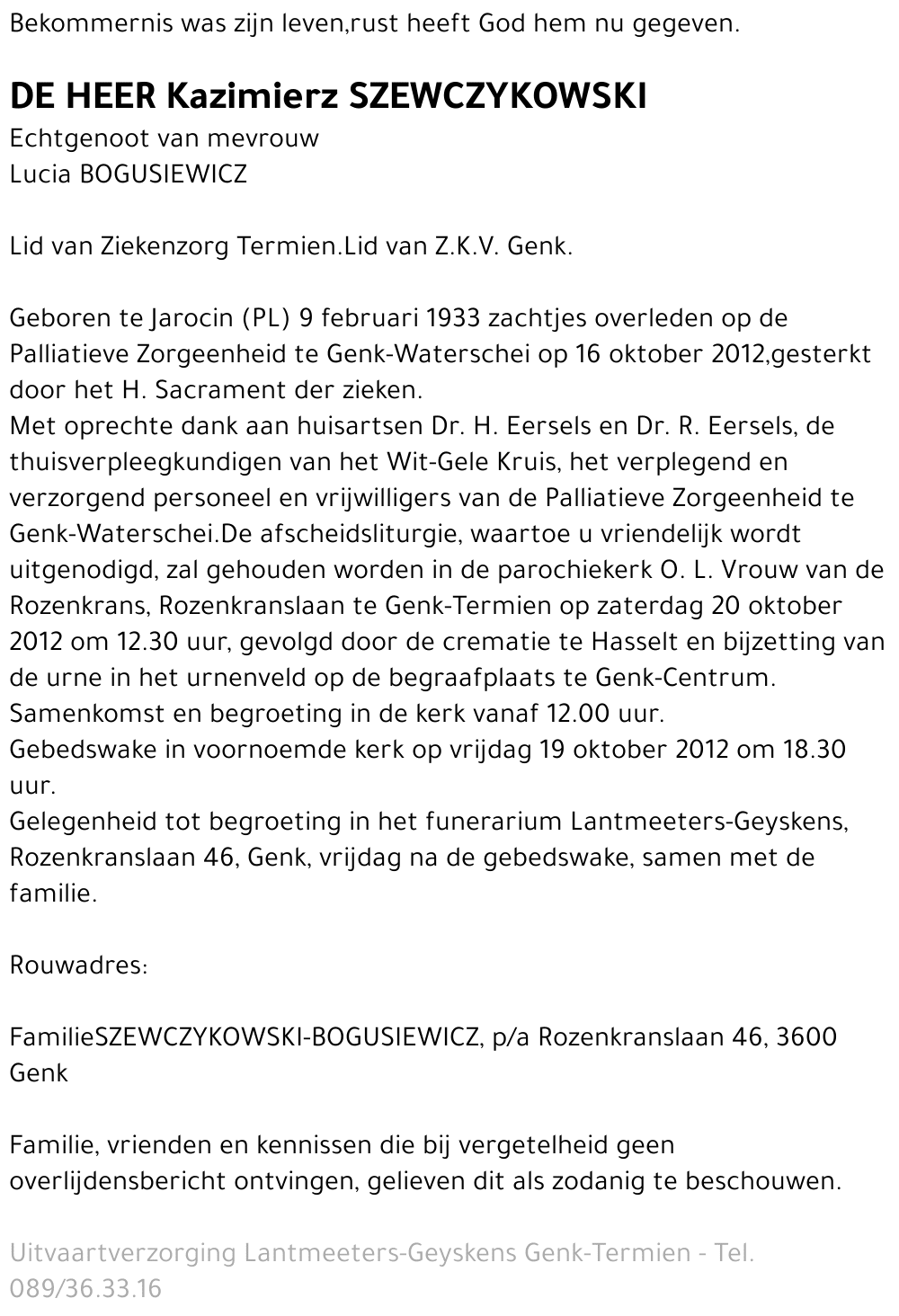 Kazimierz SZEWCZYKOWSKI