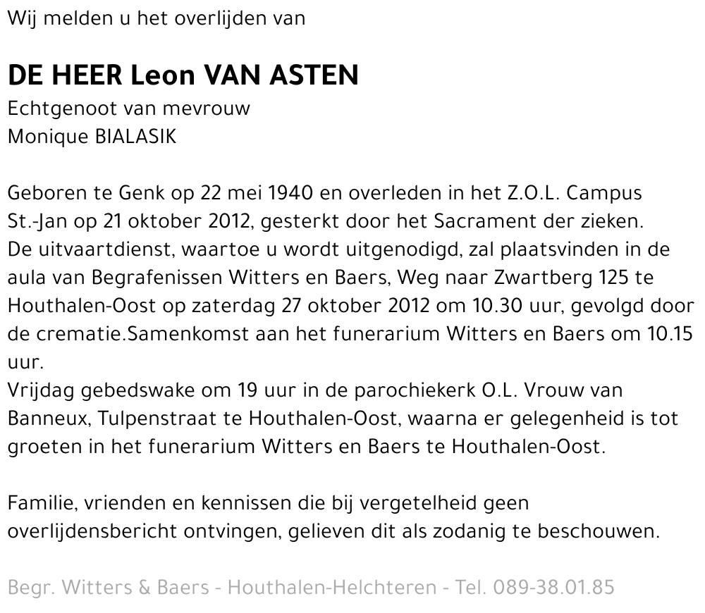 Leon Van Asten
