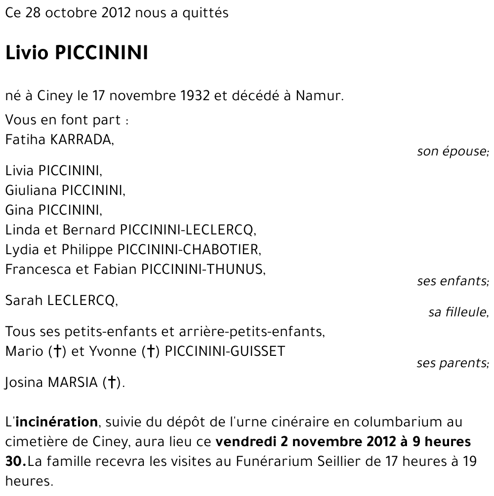Livio PICCININI