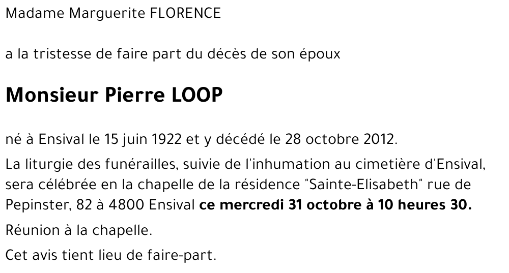 LOOP Pierre
