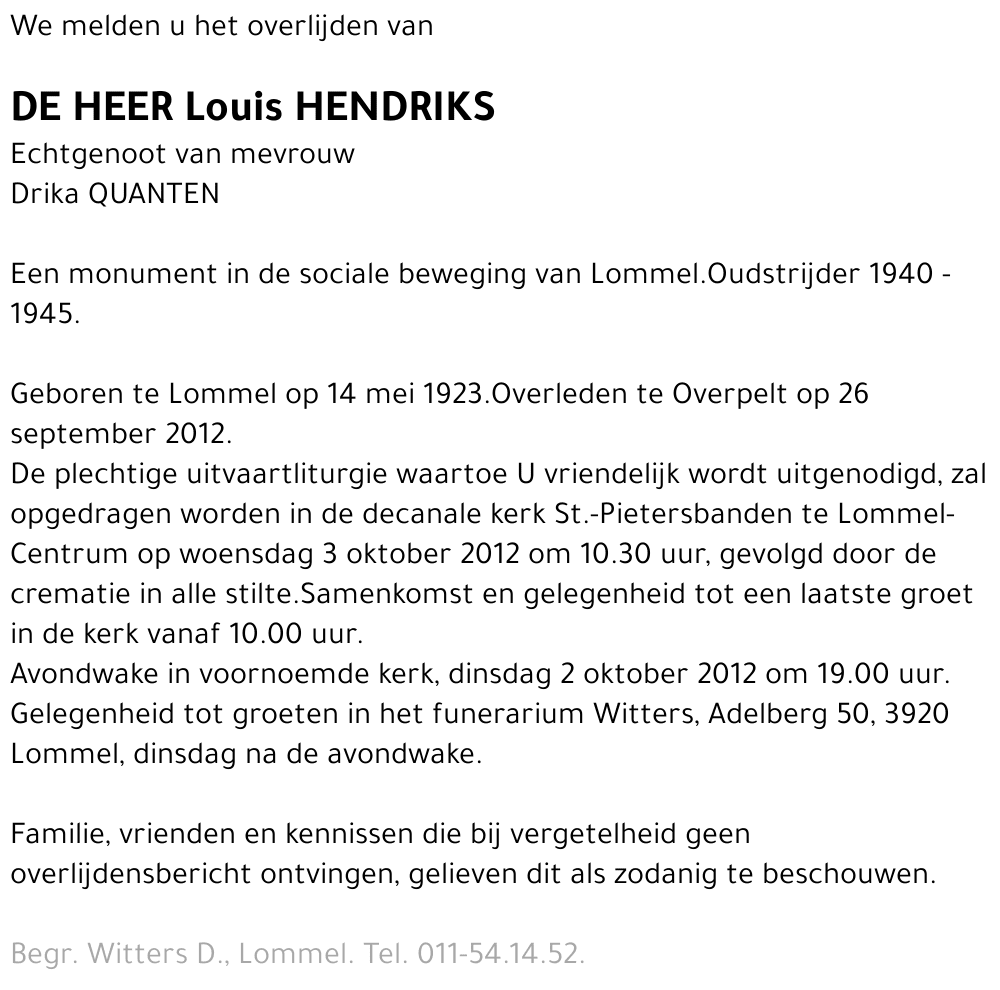 Louis Hendriks