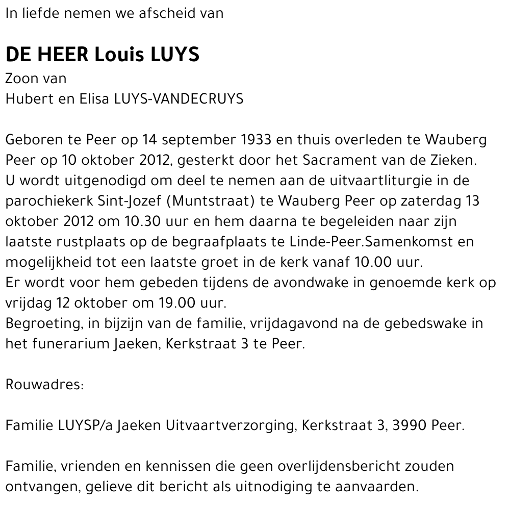 Louis LUYS