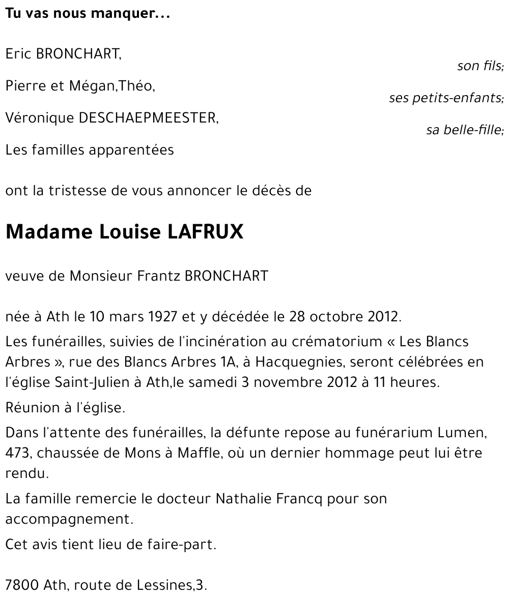 Louise Lafrux