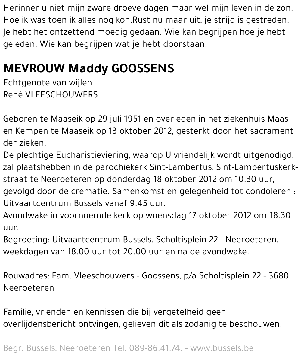Maddy GOOSSENS
