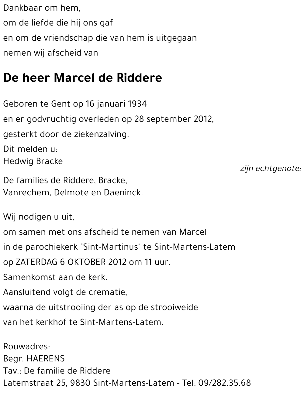 Marcel de Riddere