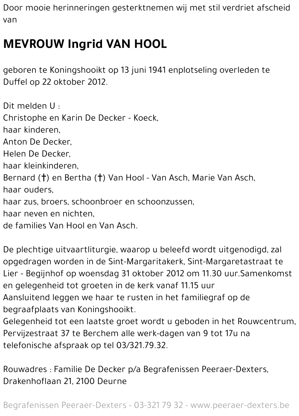 Maria Ingrid Van Hool