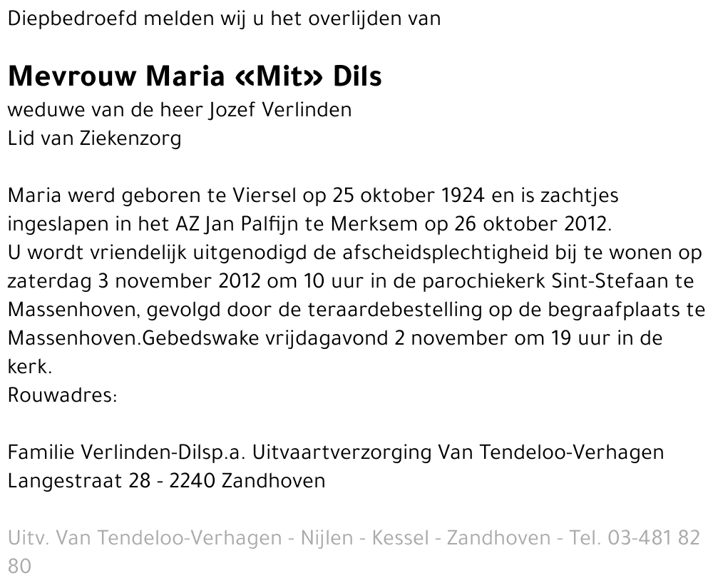 Maria 'Mit' Dils