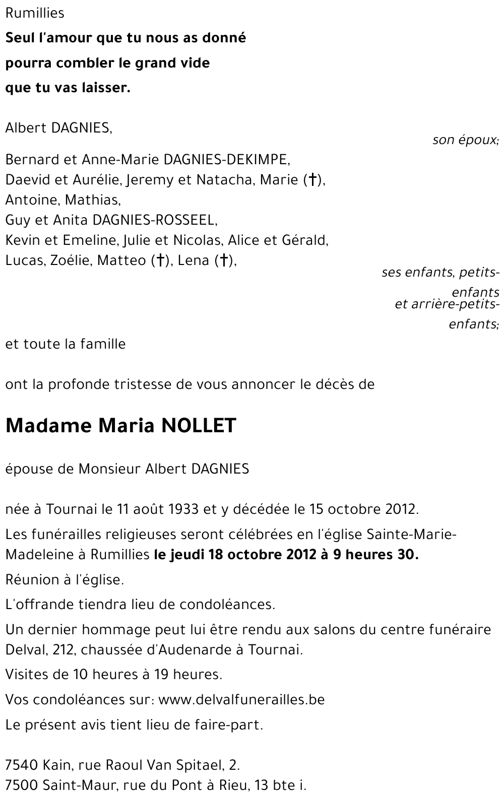 Maria NOLLET