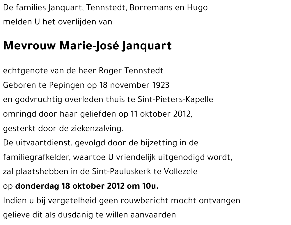 Marie-José JANQUART