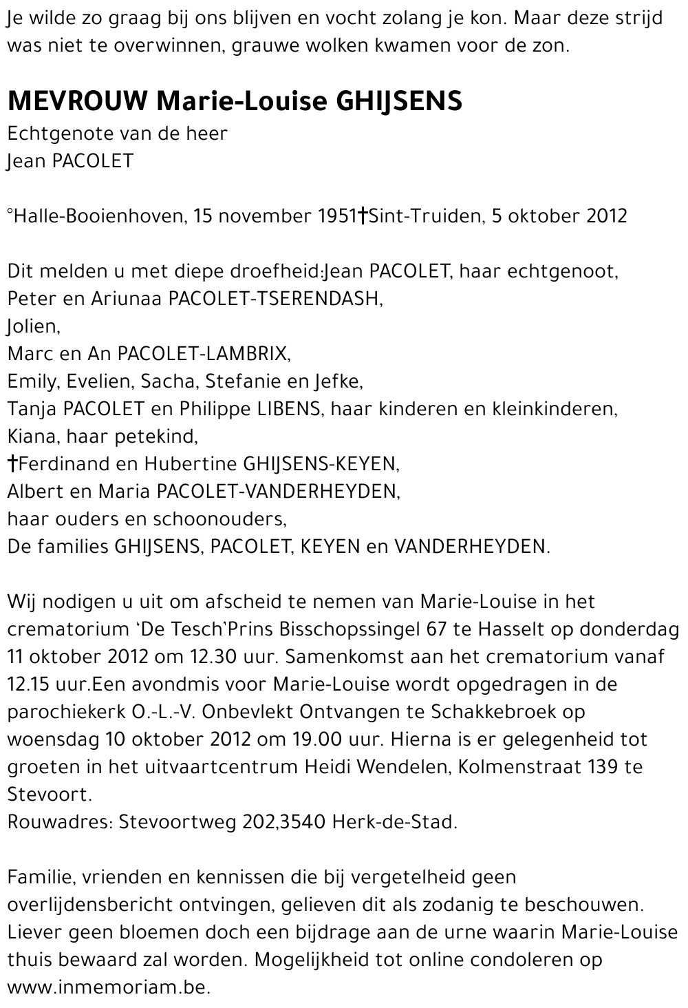 Marie-Louise GHIJSENS