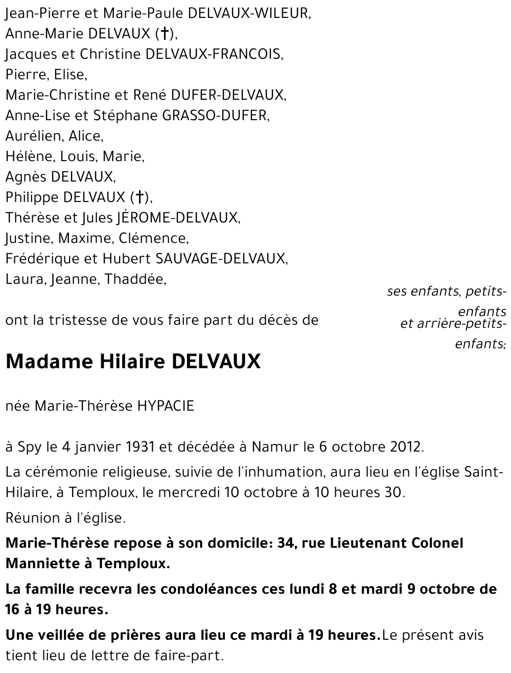 Marie-Thérèse HYPACIE