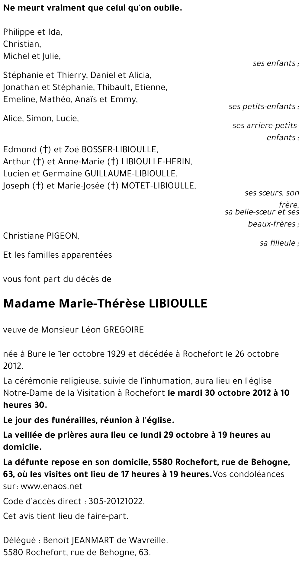 Marie-Thérèse LIBIOULLE