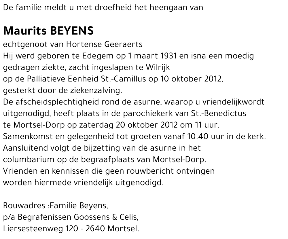 Maurits Beyens