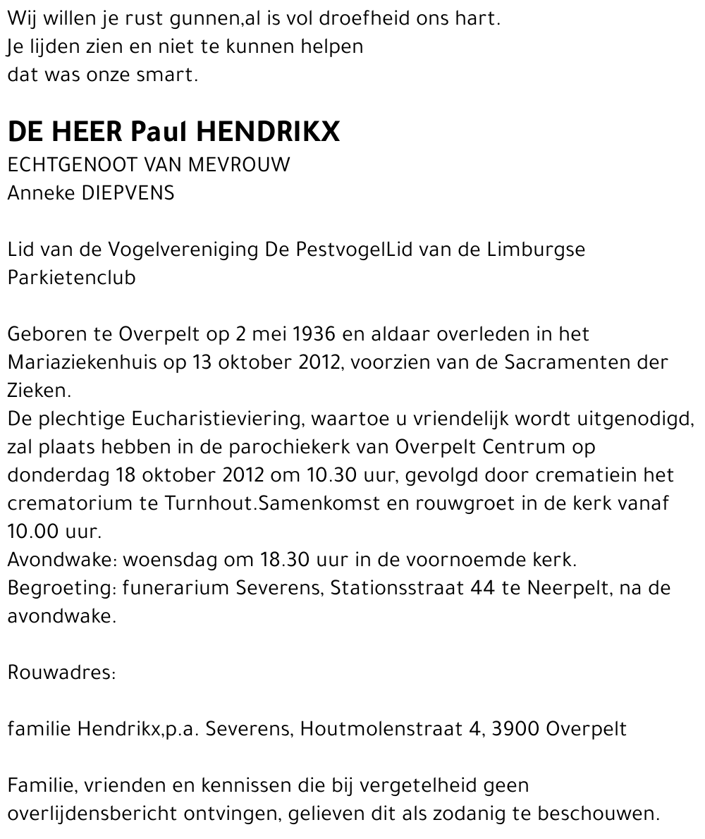 Paul Hendrikx