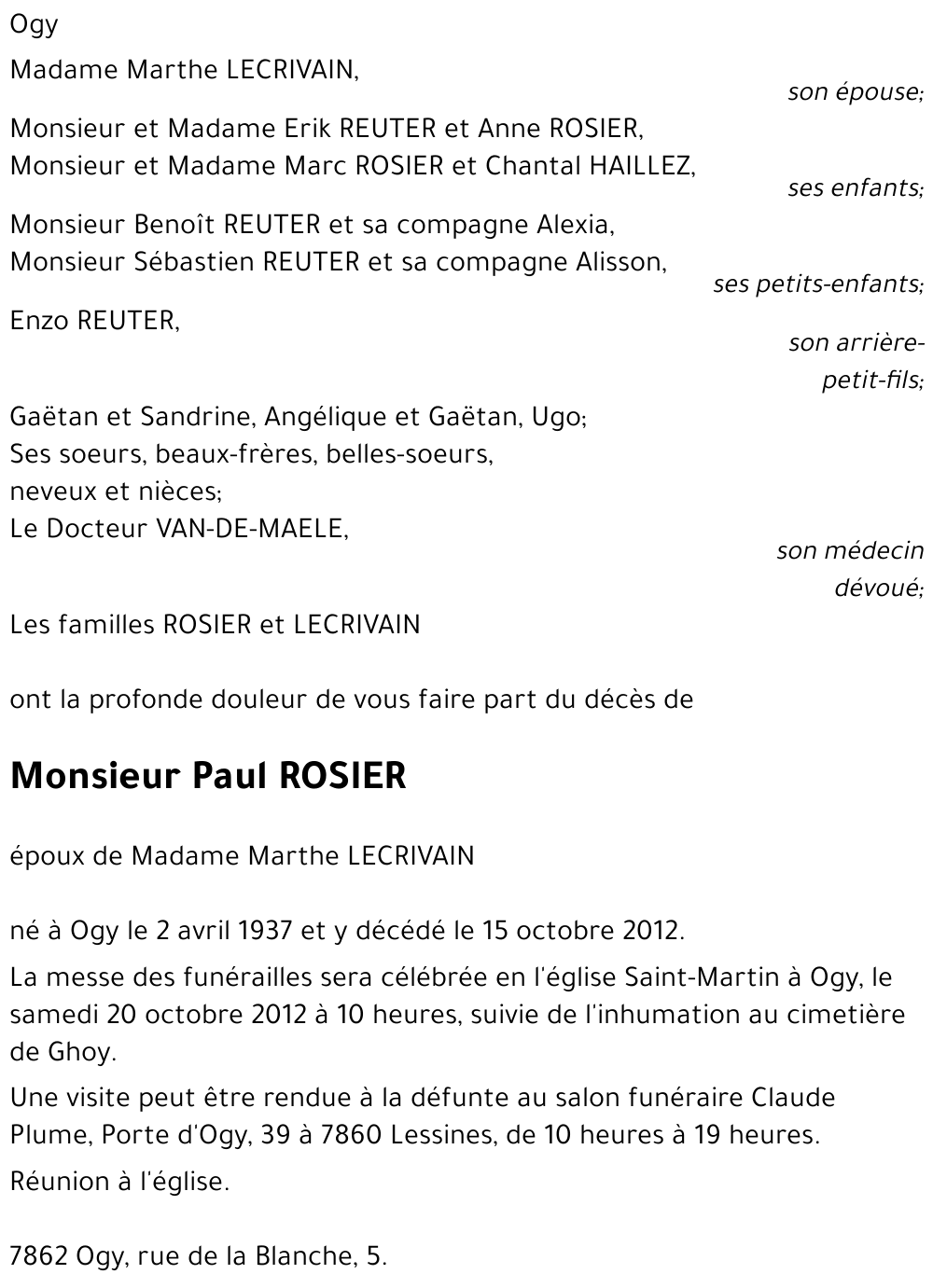 Paul ROSIER