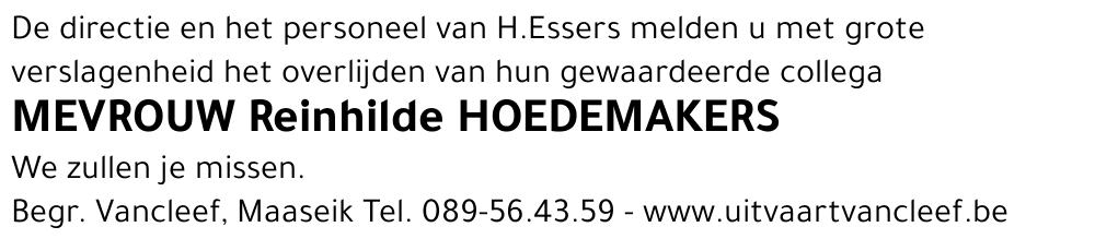 Reinhilde Hoedemakers