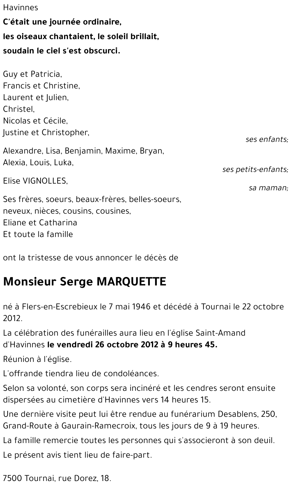 Serge MARQUETTE
