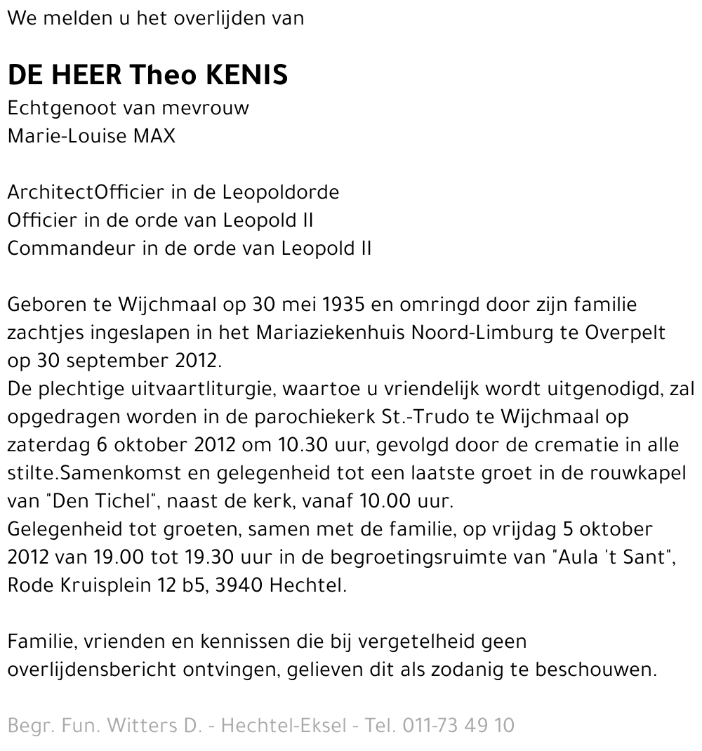 Theo Kenis