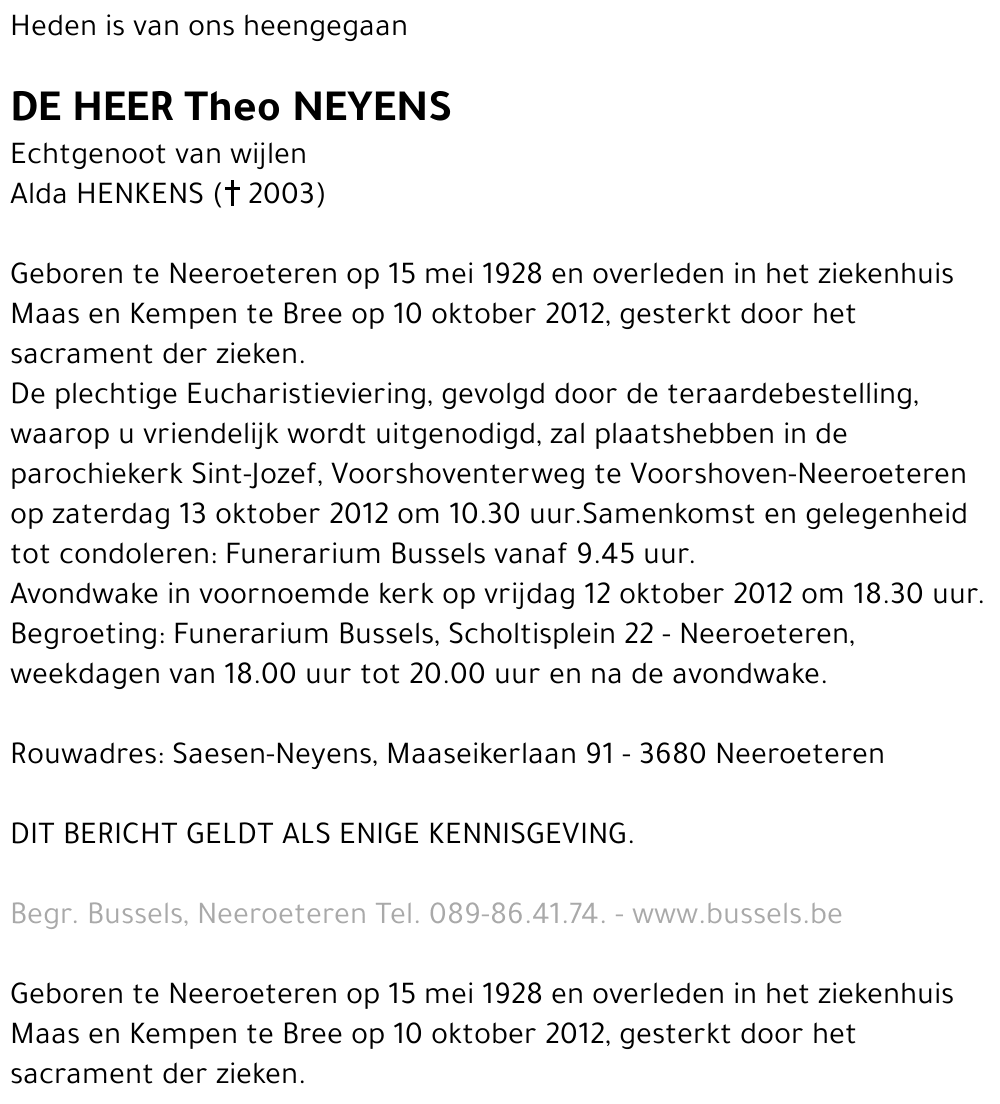 Theo NEYENS