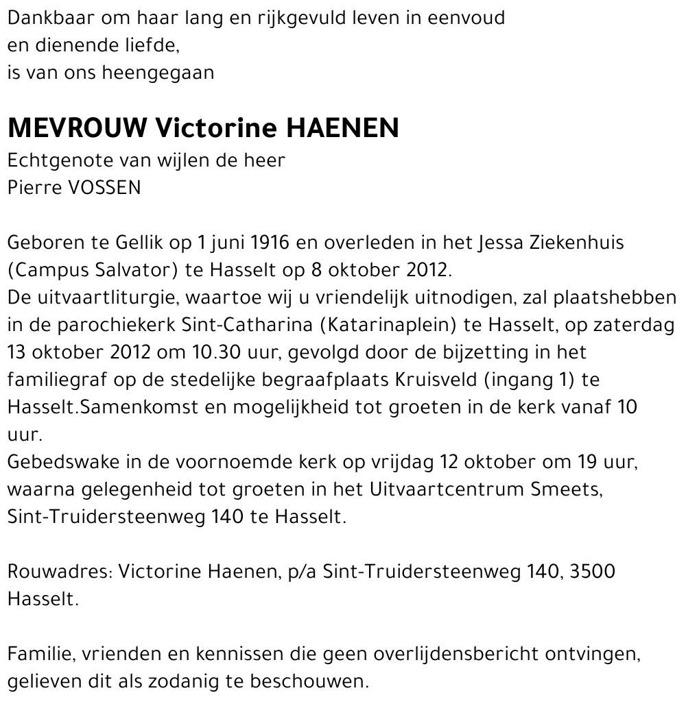 Victorine Haenen
