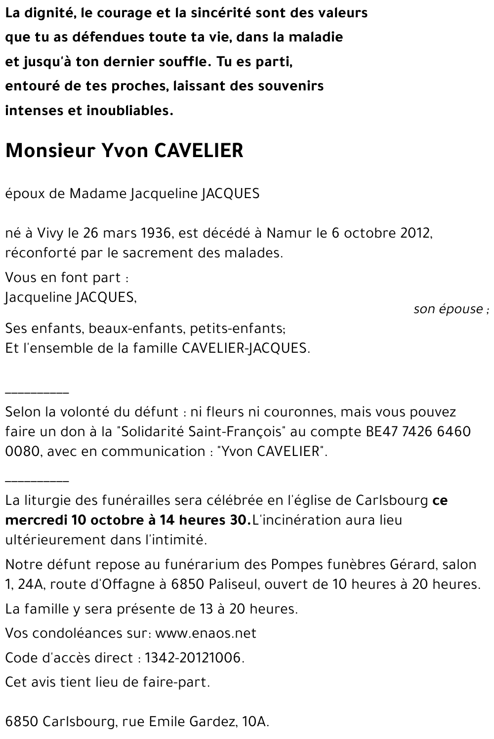 Yvon CAVELIER