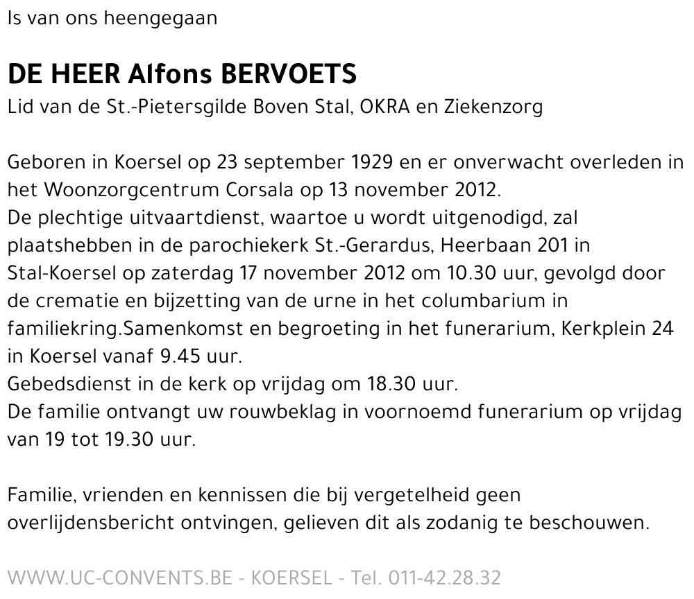 Alfons Bervoets