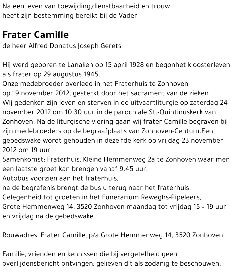 Alfred Donatus Gerets