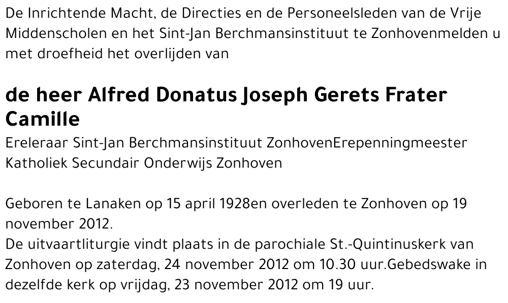 Alfred Donatus Gerets