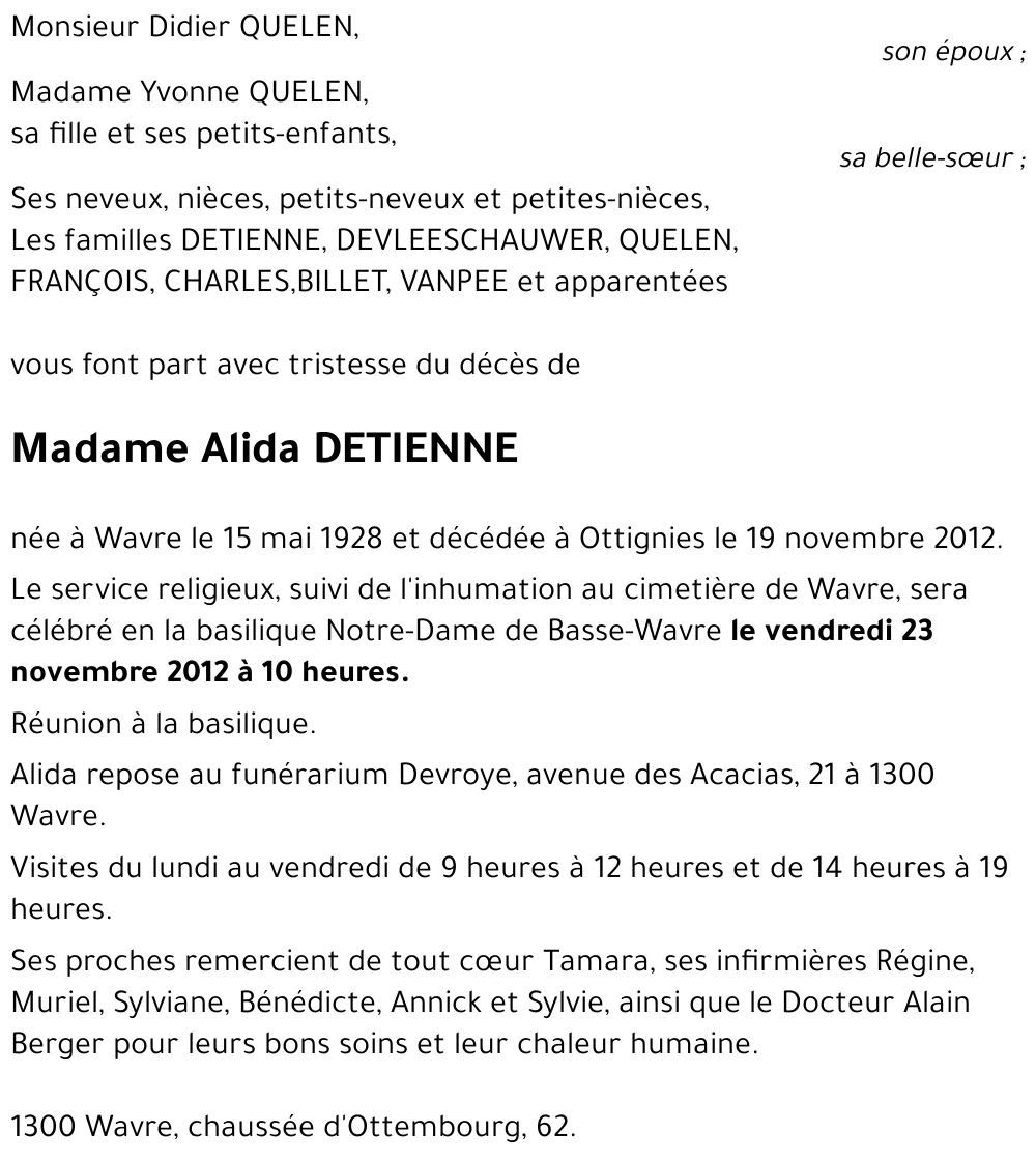 Alida DETIENNE
