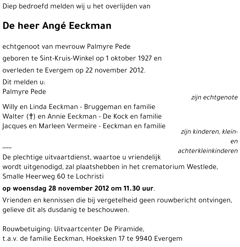 Angé Eeckman