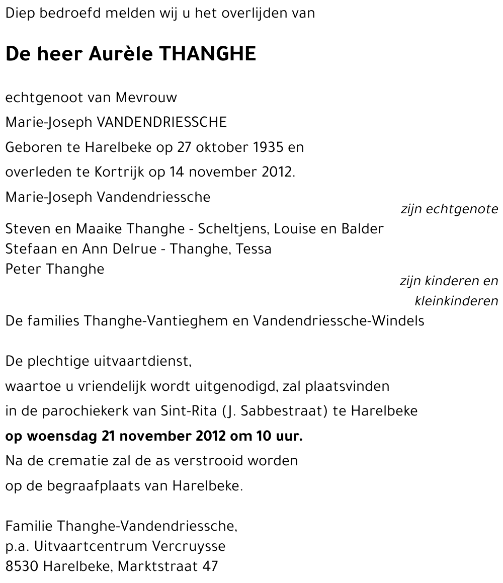 Aurèle THANGHE