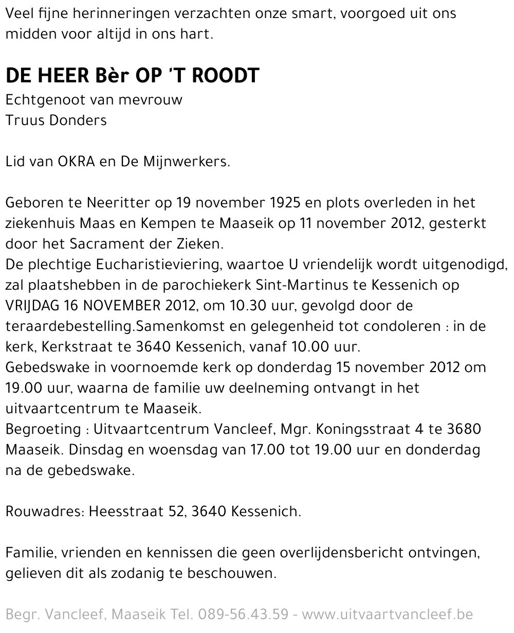 Bèr Op 't Roodt