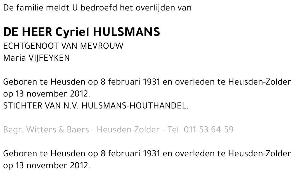Cyriel Hulsmans