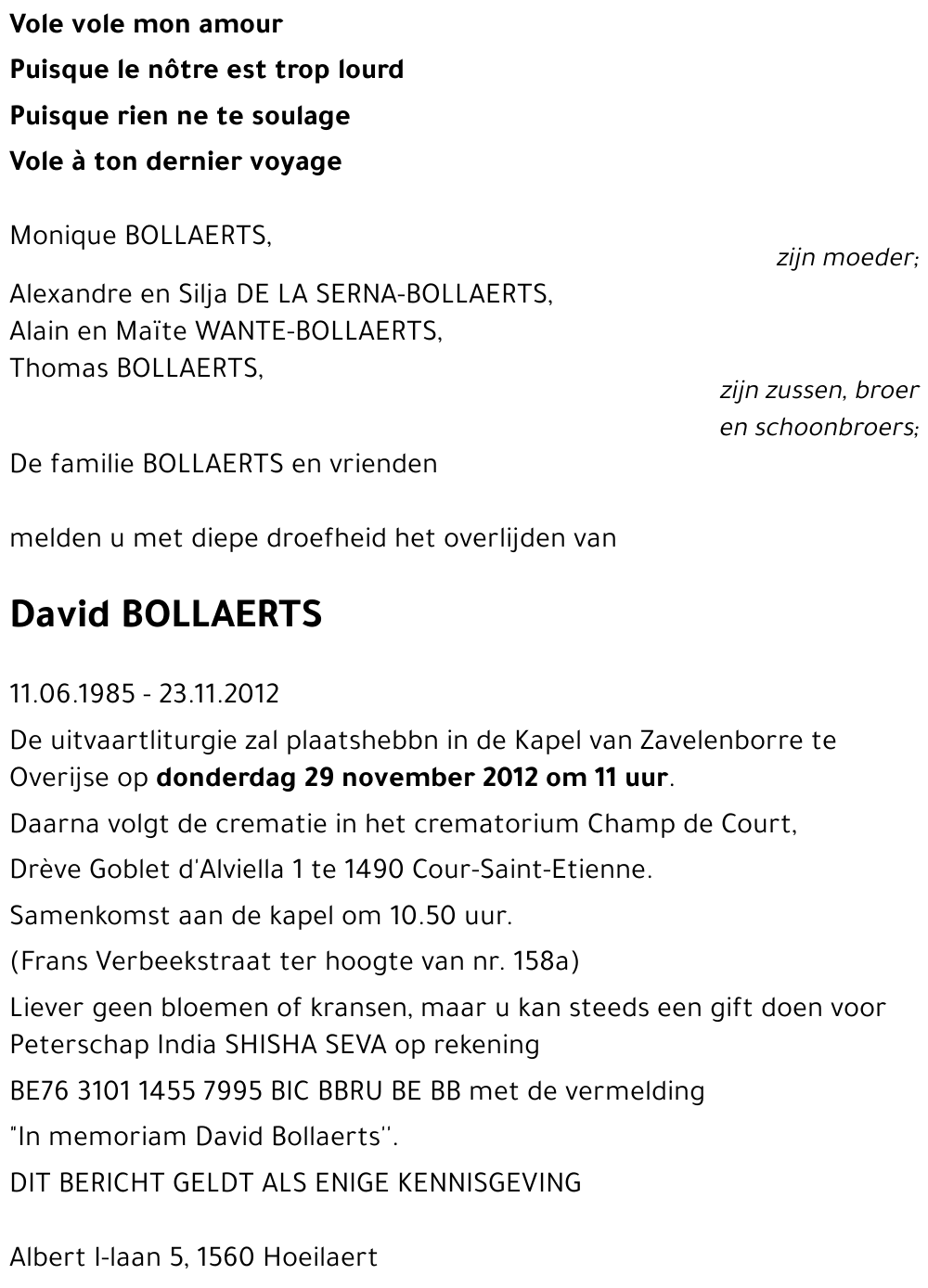 David BOLLAERTS