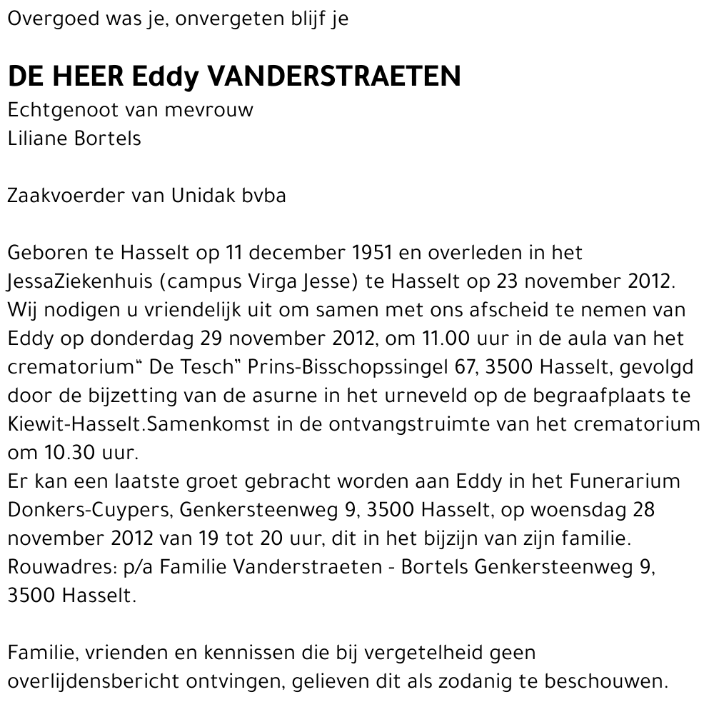 Eddy Vanderstraeten
