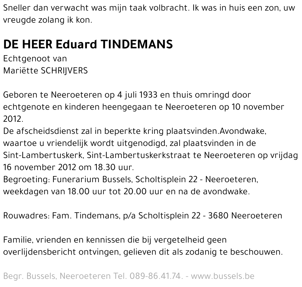 Eduard TINDEMANS