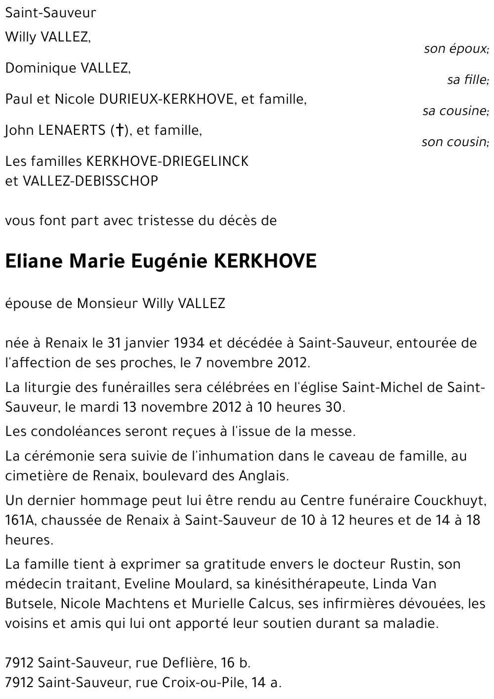 Eliane KERKHOVE