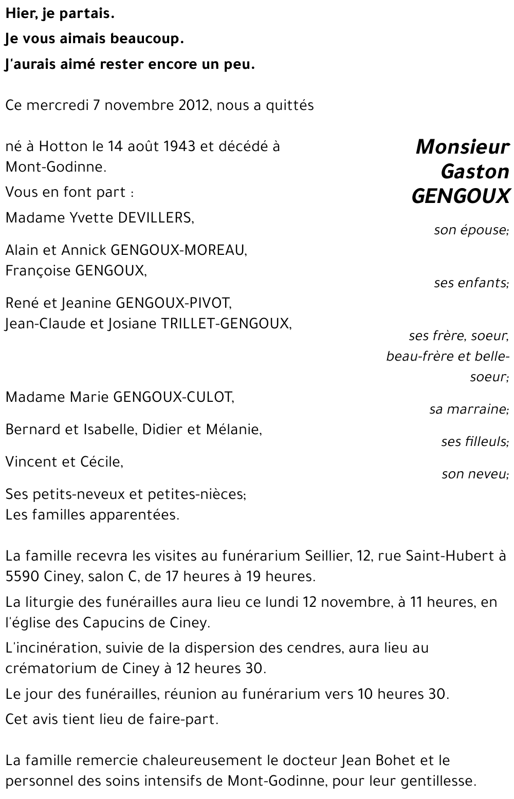 Gaston GENGOUX