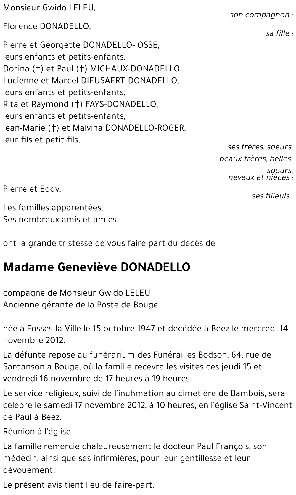 Geneviève DONADELLO