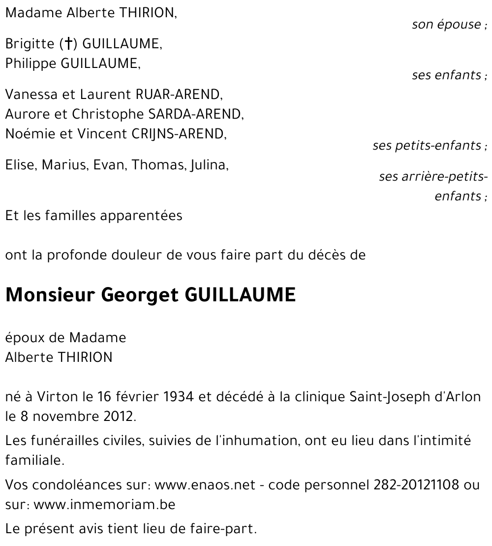 Georget GUILLAUME