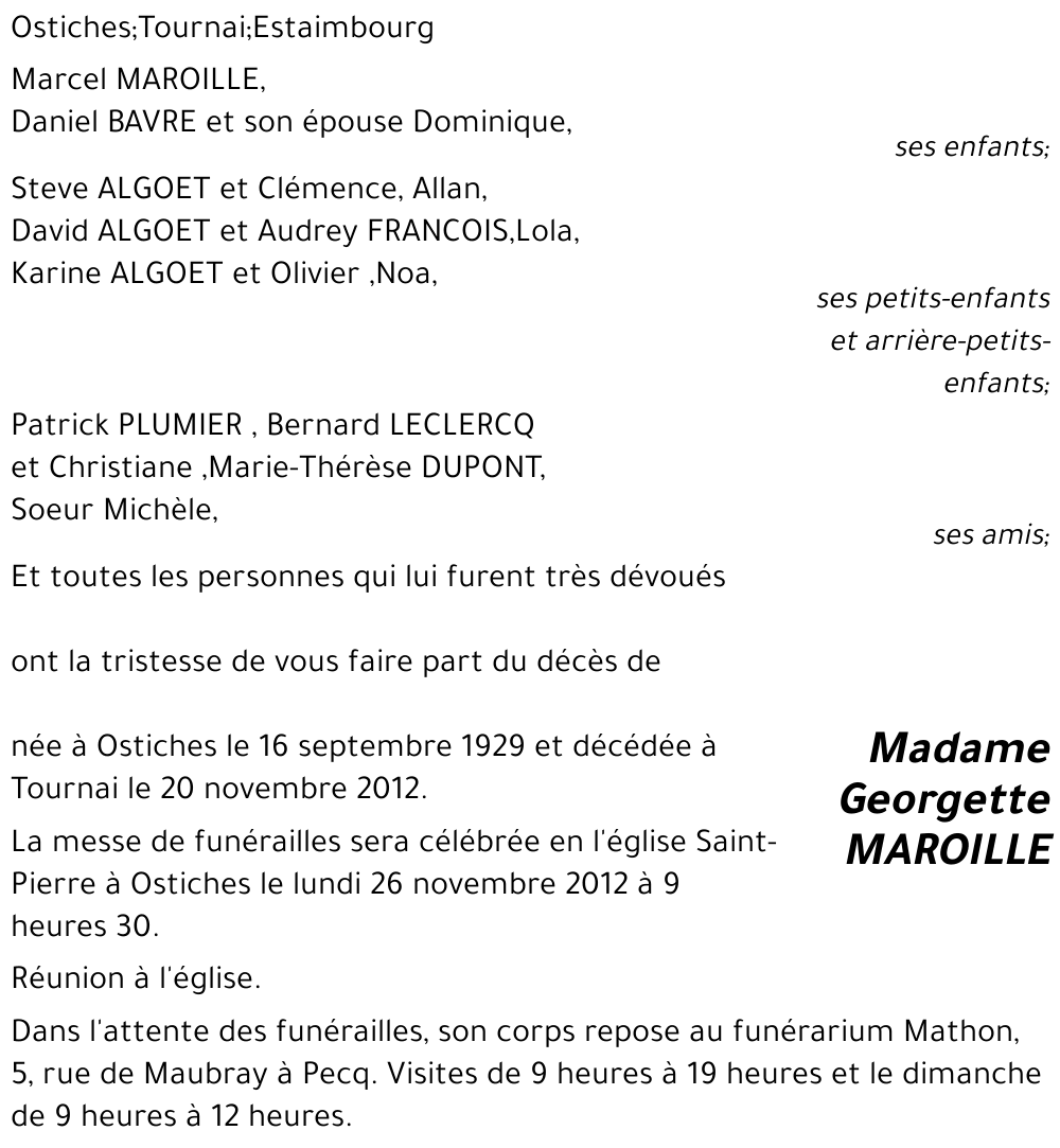 Georgette MAROILLE