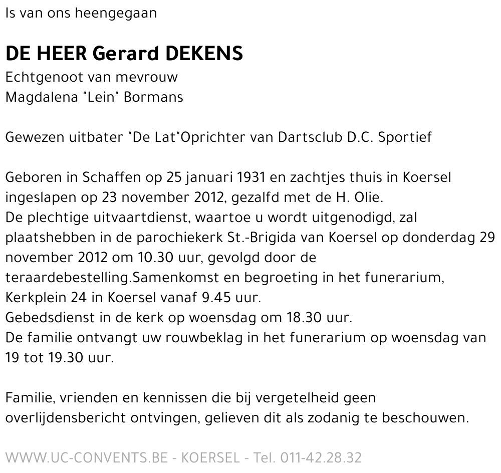 Gerard Dekens
