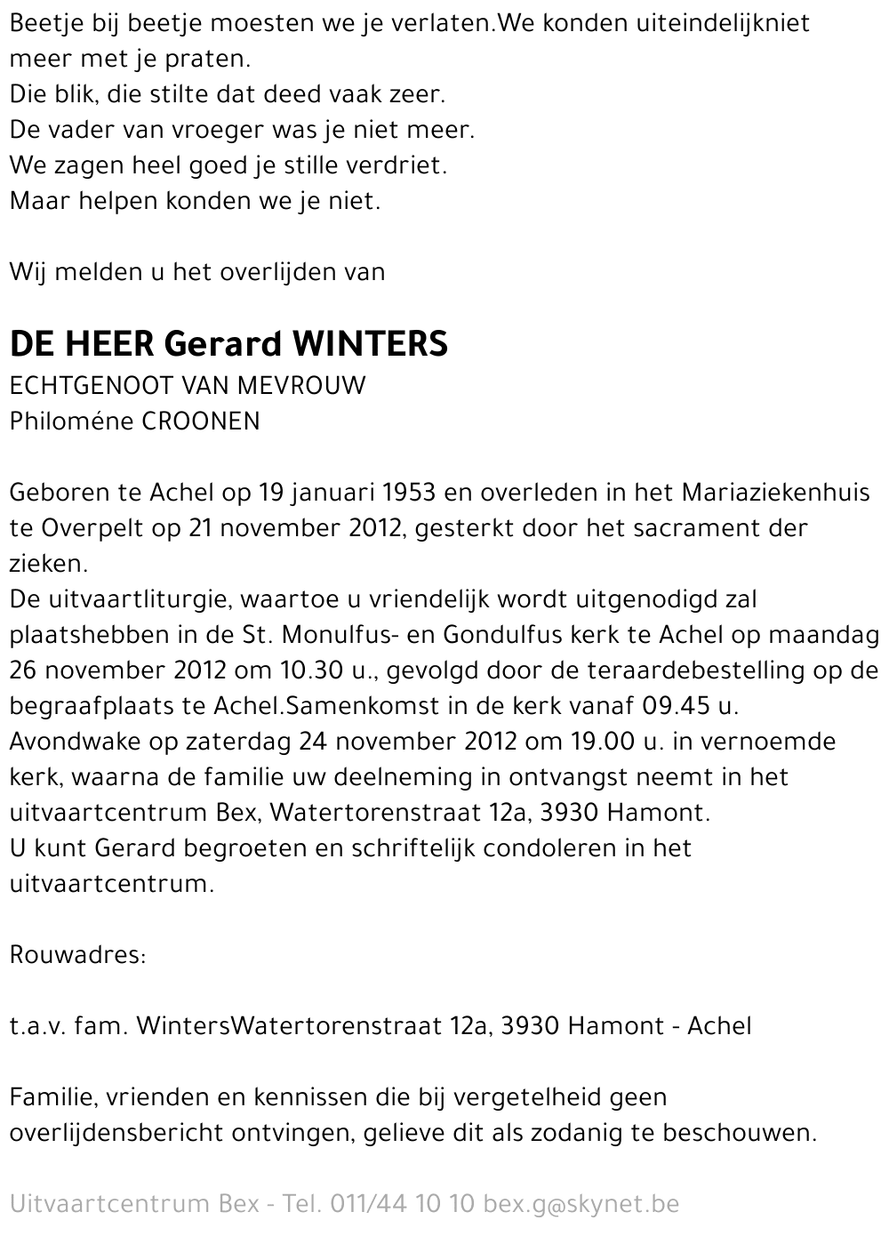 Gerard Winters