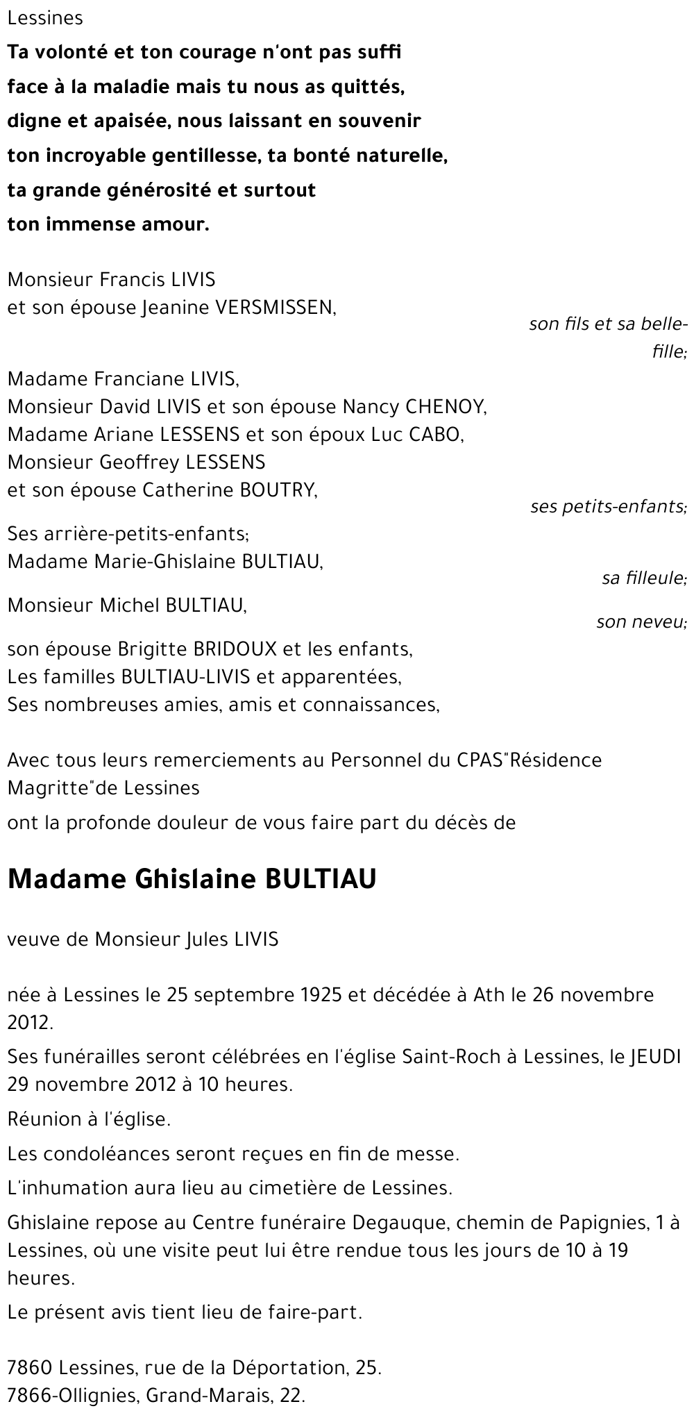 Ghislaine BULTIAU