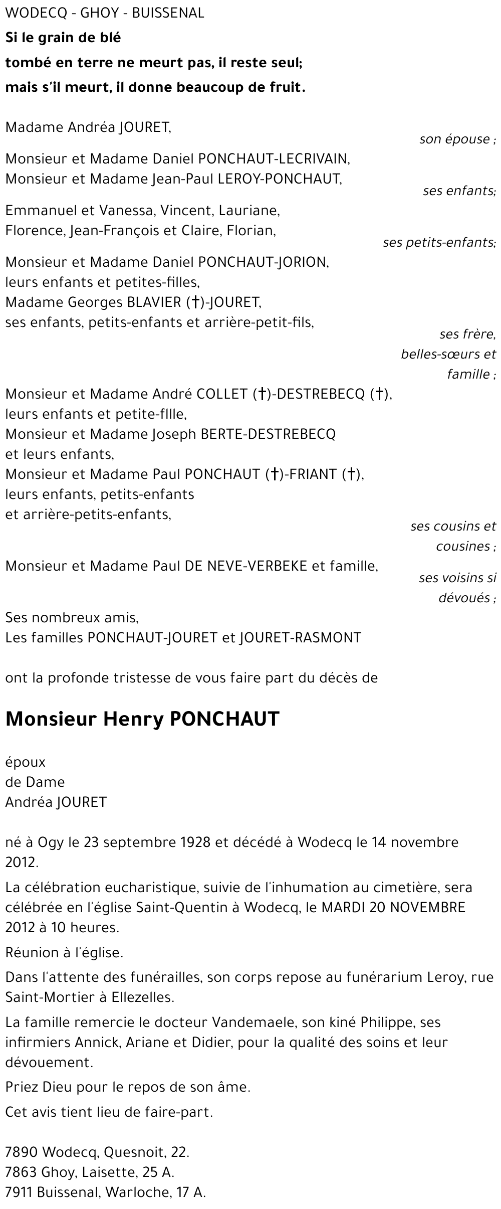 Henry PONCHAUT