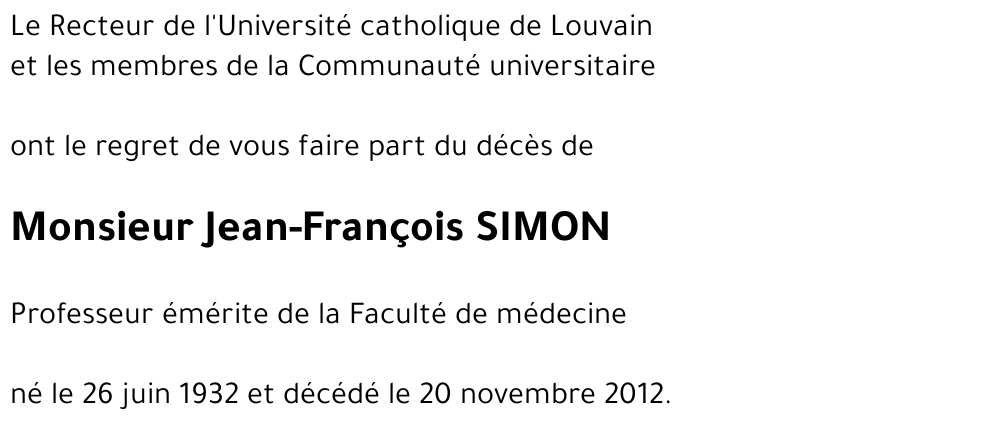 Jean-François SIMON