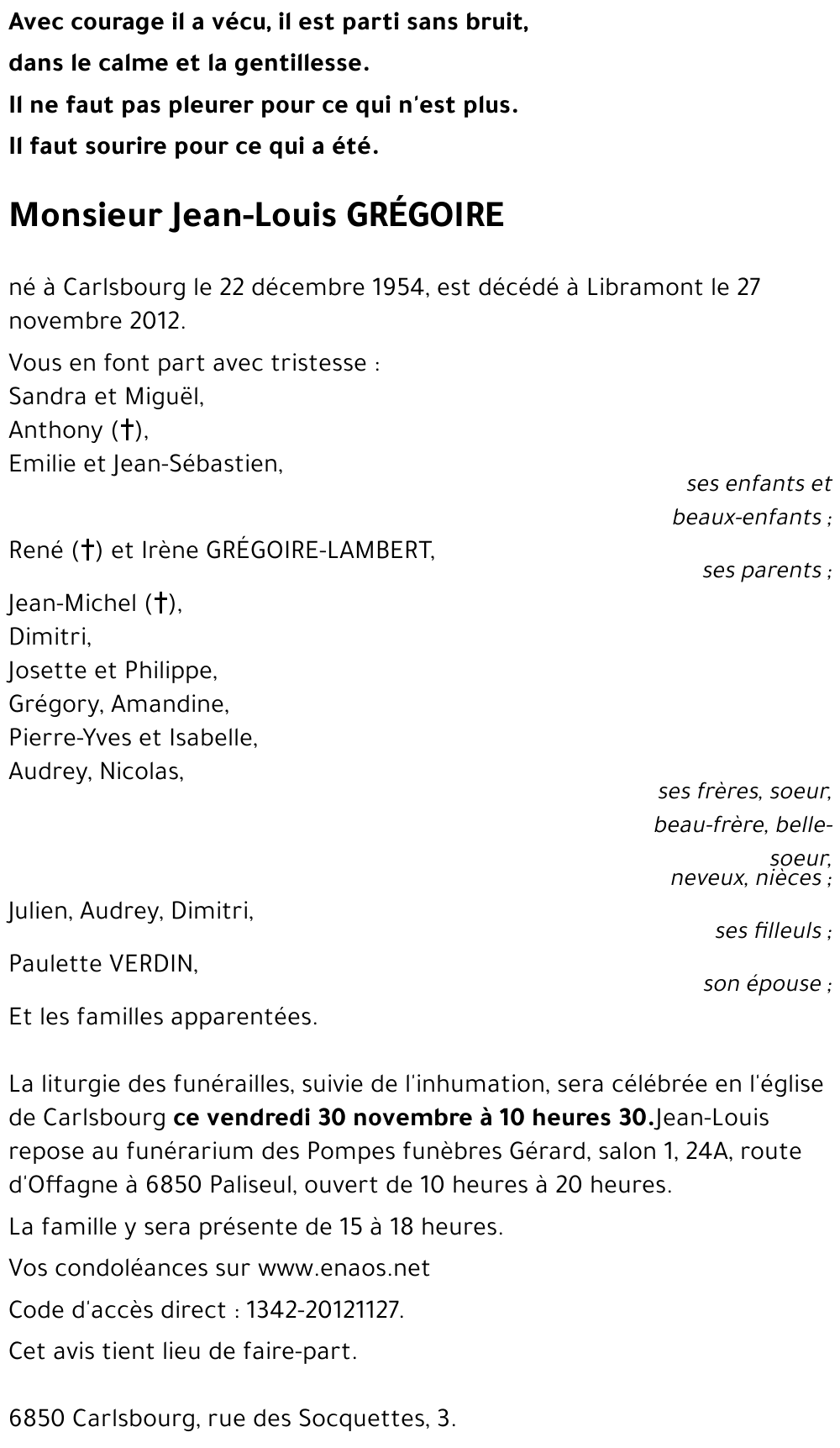 Jean-Louis GRÉGOIRE