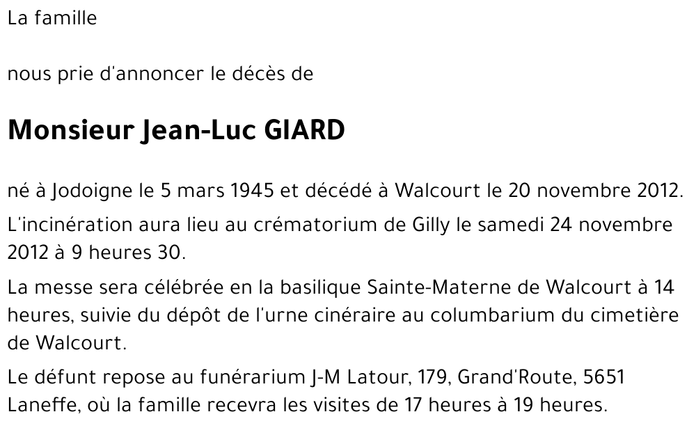 Jean - Luc GIARD