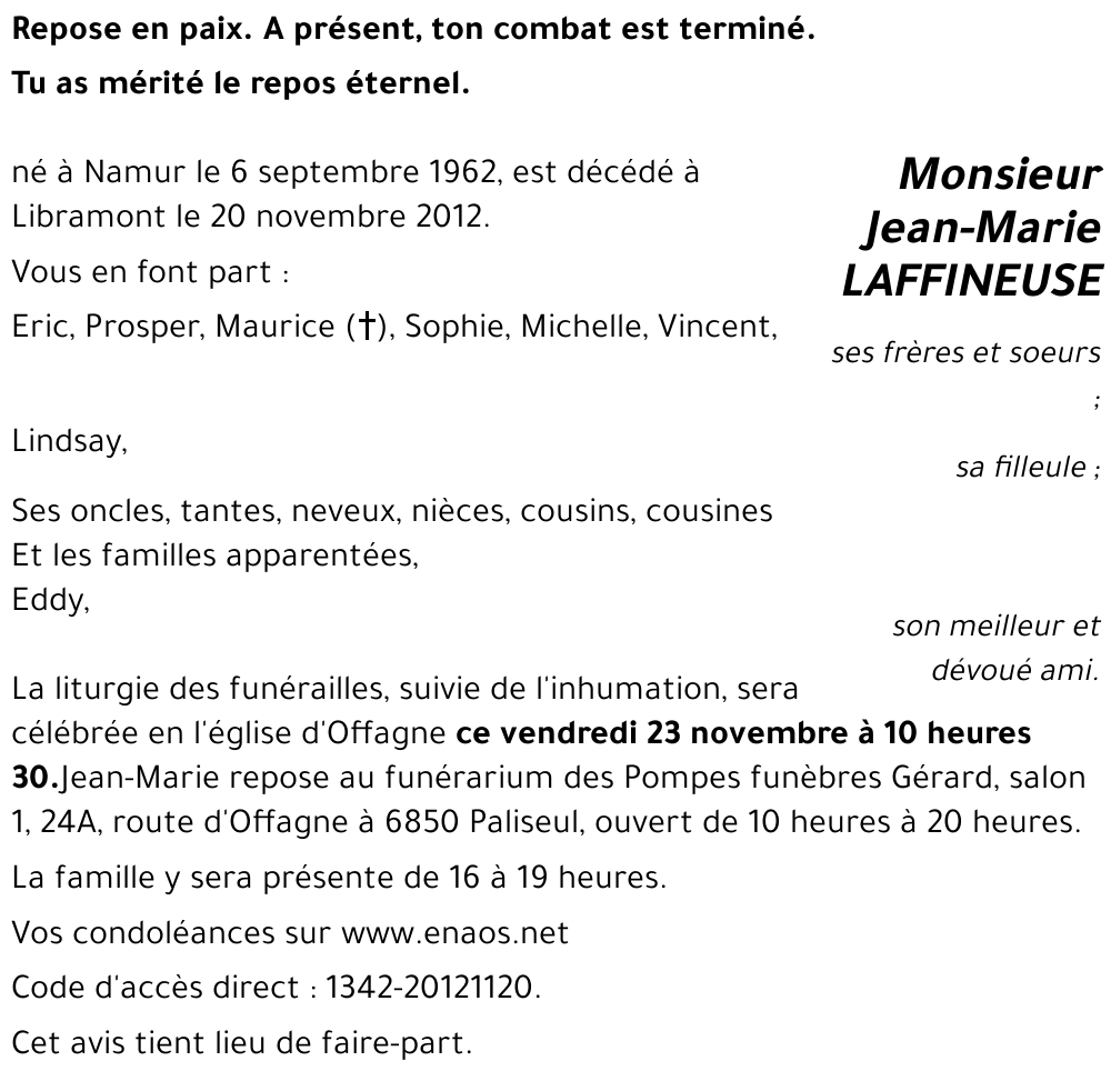 Jean-Marie LAFFINEUSE